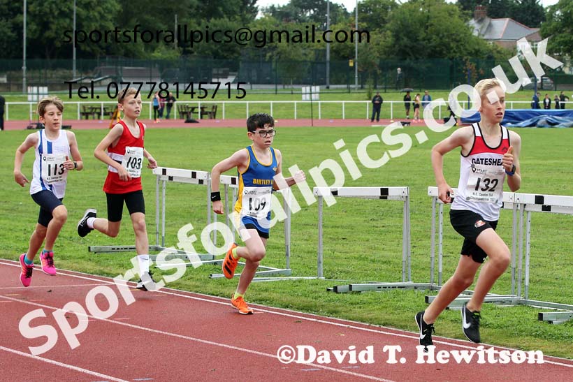 Mens and Boys 1500 metres, 2021 North Eastern Track and Field Champs., Middesbrough. Photo: David T. Hewitson/Sports for All Pics
